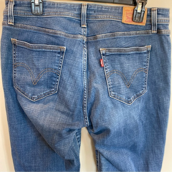 Levi’s Womens 529 Curvy Bootcut Jeans Denim Blue Size 14 - Picture 6 of 7